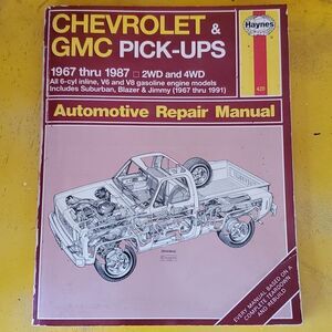 Haynes Chevrolet GMC Pick-ups 1967 1987 repair manual